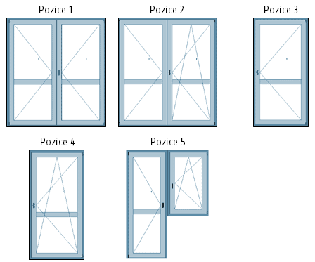 Pozice - balkonové dveře